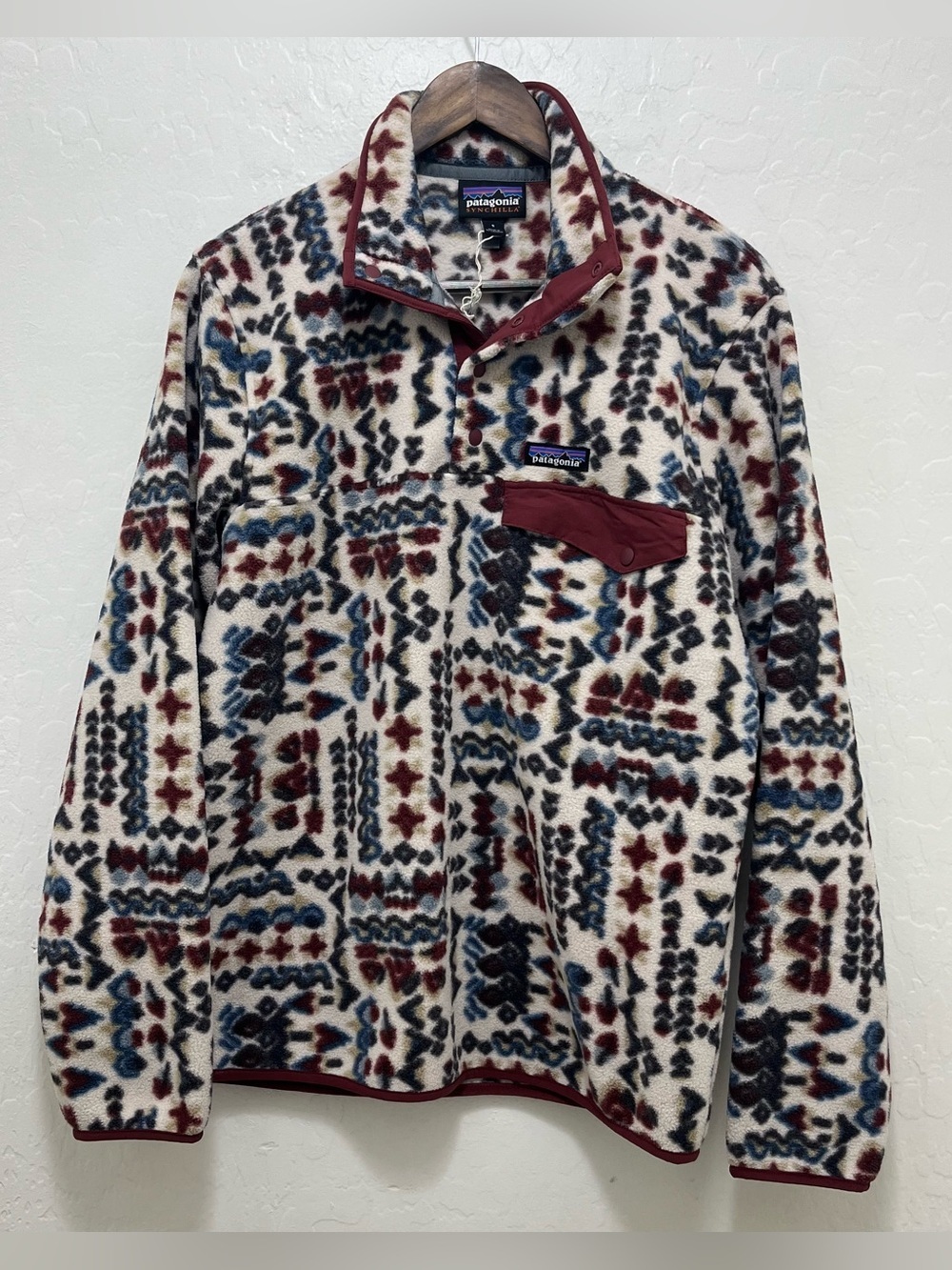 Patagonia Synchilla Snap T Fleece Pullover Mens S Wandering Woods 25551 WAPU